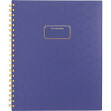 Badge Geo Weekly/monthly Planner, 11 X 9.25, Purple/gold Cover, 13-month (jan To Jan): 2025 To 2026