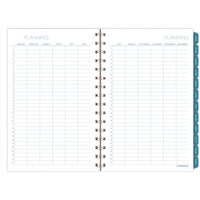 Glacier Weekly/monthly Planner, Glacier Artwork, 8.5" X 6.38", Blue/gray/silver Cover, 12-month (jan To Dec): 2025
