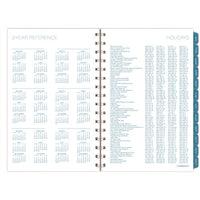 Glacier Weekly/monthly Planner, Glacier Artwork, 8.5" X 6.38", Blue/gray/silver Cover, 12-month (jan To Dec): 2025