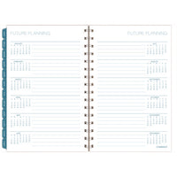 Glacier Weekly/monthly Planner, Glacier Artwork, 8.5" X 6.38", Blue/gray/silver Cover, 12-month (jan To Dec): 2025
