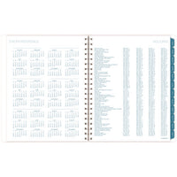 Glacier Weekly/monthly Planner, Glacier Artwork, 11" X 9.25", Blue/gray/silver Cover, 12-month (jan To Dec): 2025