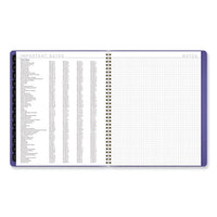 Contemporary Monthly Planner, 11.38 X 9.63, Purple Cover, 12-month (jan To Dec): 2024