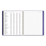 Contemporary Monthly Planner, 11.38 X 9.63, Purple Cover, 12-month (jan To Dec): 2024