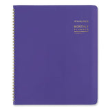 Contemporary Monthly Planner, 11.38 X 9.63, Purple Cover, 12-month (jan To Dec): 2024