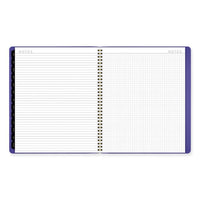 Contemporary Monthly Planner, 11.38 X 9.63, Purple Cover, 12-month (jan To Dec): 2024