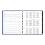 Contemporary Monthly Planner, 11.38 X 9.63, Blue Cover, 12-month (jan To Dec): 2024