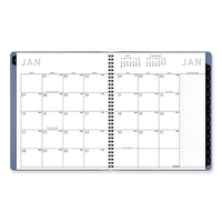 Contemporary Monthly Planner, 11.38 X 9.63, Blue Cover, 12-month (jan To Dec): 2024