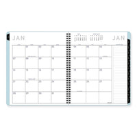 Contemporary Lite Monthly Planner, 11 X 9.5, Light Blue Cover, 12-month (jan To Dec): 2024