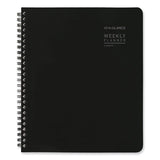 Contempo Lite Academic Year Weekly/monthly Planner, 8.75 X 7.87, Black Cover, 12-month (july To June) 2023 To 2024