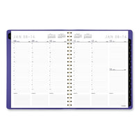 Contemporary Weekly/monthly Planner, 11.38 X 9, Purple Cover, 12-month (jan To Dec): 2024