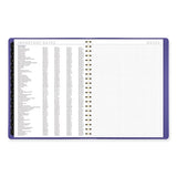 Contemporary Weekly/monthly Planner, 11.38 X 9, Purple Cover, 12-month (jan To Dec): 2024