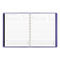 Contemporary Weekly/monthly Planner, 11.38 X 9, Purple Cover, 12-month (jan To Dec): 2024