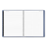 Contemporary Weekly/monthly Planner, 11.38 X 9, Slate Blue Cover, 12-month (jan To Dec): 2024