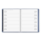 Contemporary Weekly/monthly Planner, 11.38 X 9, Slate Blue Cover, 12-month (jan To Dec): 2024