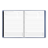 Contemporary Weekly/monthly Planner, 11.38 X 9, Slate Blue Cover, 12-month (jan To Dec): 2024