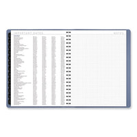 Contemporary Weekly/monthly Planner, 11.38 X 9, Slate Blue Cover, 12-month (jan To Dec): 2024