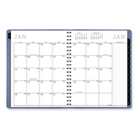 Contemporary Weekly/monthly Planner, 11.38 X 9, Slate Blue Cover, 12-month (jan To Dec): 2024