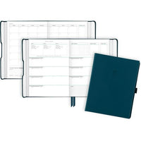 Foundation Undated Weekly/monthly Planner, 8.5" X 6.75", Blue Cover, 12-month: Undated