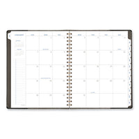 Signature Collection Black/gray Felt Weekly/monthly Planner, 11.25 X 9.5, Black/gray Cover, 13-month (jan To Jan): 2024-2025