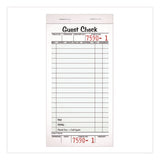 One-part Guest Check Pad With Perforated Stub, One-part (no Copies), 3.4 X 6.25, 50 Forms/pad, 10 Pads/pack