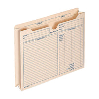 Pre-printed Heavy-duty Reinforced File Pocket, 2" Expansion, Letter Size, Manila, 15/pack