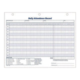 Attendance Records, One Part (no Copies), 11 X 8.5, 50 Forms Total