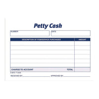 Petty Cash Receipts, One-part (no Copies), 5 X 3.5, 50 Receipts/pad, 12 Pads/pack