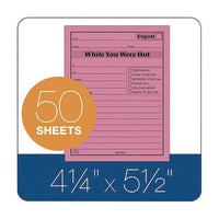 While You Were Out Memo Pad, One-part (no Copies), 4.25 X 5.5, 50 Forms/pad, 6 Pads/pack