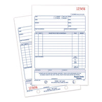 Multipart Repair Order Pad, Two-part Carbonless, 5.56 X 7.94, 50 Forms Total