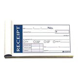 Write 'n Stick Receipt Book, Two-part Carbonless, 4.88 X 2.75, 50 Forms Total