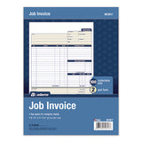 Multipart Job Invoice Forms, Two-part Carbonless, 8.5 X 10.94, 100 Forms Total