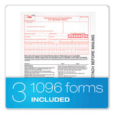 1099-nec + 1096 Tax Form Kit With E-file Code, Inkjet/laser, Five-part Carbonless, 8.5 X 3.67, 3 Forms/sheet, 50 Forms Total