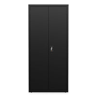 Economy Assembled Storage Cabinets, 3 Shelves, 30" X 15" X 66", Black