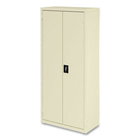 Economy Assembled Storage Cabinets, 3 Shelves, 30" X 15" X 66", Putty