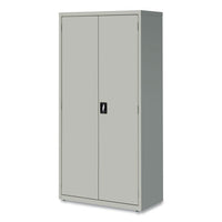 Economy Assembled Storage Cabinets, 5 Shelves, 36" X 18" X 72", Light Gray