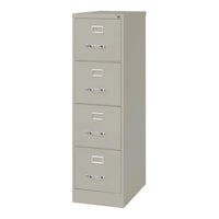 Economy Vertical File, 4 Letter-size File Drawers, Light Gray, 15" X 25" X 52"