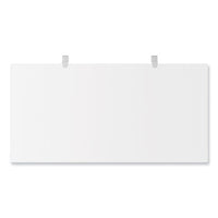 Modern Teacher Series Pedestal Desk, Left-side Pedestal: Box/box/file, 60" X 24" X 28.75", White/silver
