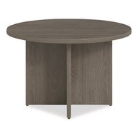 Alera Seville Round Conference Table, Round, 48" Diameter, Walnut
