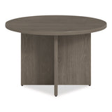 Alera Seville Round Conference Table, Round, 48" Diameter, Walnut