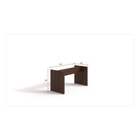 Alera Seville 96" Wide Conference Table Base, 50w X 22d X 28h, Mahogany