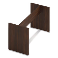 Alera Seville 96" Wide Conference Table Base, 50w X 22d X 28h, Mahogany