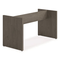 Alera Seville 96" Wide Conference Table Base, 50w X 22d X 28h, Walnut