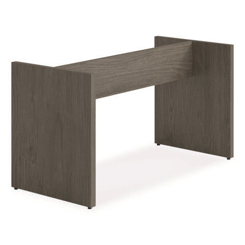 Alera Seville 96" Wide Conference Table Base, 50w X 22d X 28h, Walnut