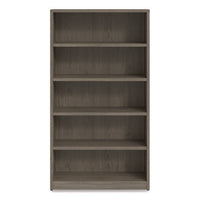 Alera Seville Bookcase, Five-shelf, 36" X 14" X 65", Walnut