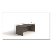 Alera Seville Series Desk Shell, 72" X 36" X 29", Walnut