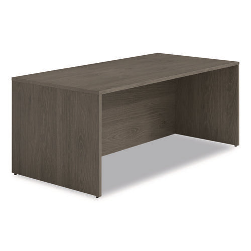 Alera Seville Series Desk Shell, 72" X 36" X 29", Walnut