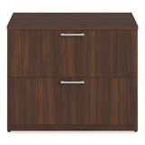 Alera Seville Series Lateral File Cabinet, 2 Legal-size File Drawers, Mahogany, 36" X 24" X 29"