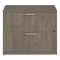 Alera Seville Series Lateral File Cabinet, 2 Legal-size File Drawers, Walnut, 36" X 24" X 29"