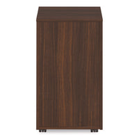 Alera Seville Series Mobile Pedestal, Left/right, 3-drawer: Box/box/file, Legal, Mahogany, 15" X 18" X 27"