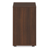 Alera Seville Series Mobile Pedestal, Left/right, 3-drawer: Box/box/file, Legal, Mahogany, 15" X 18" X 27"